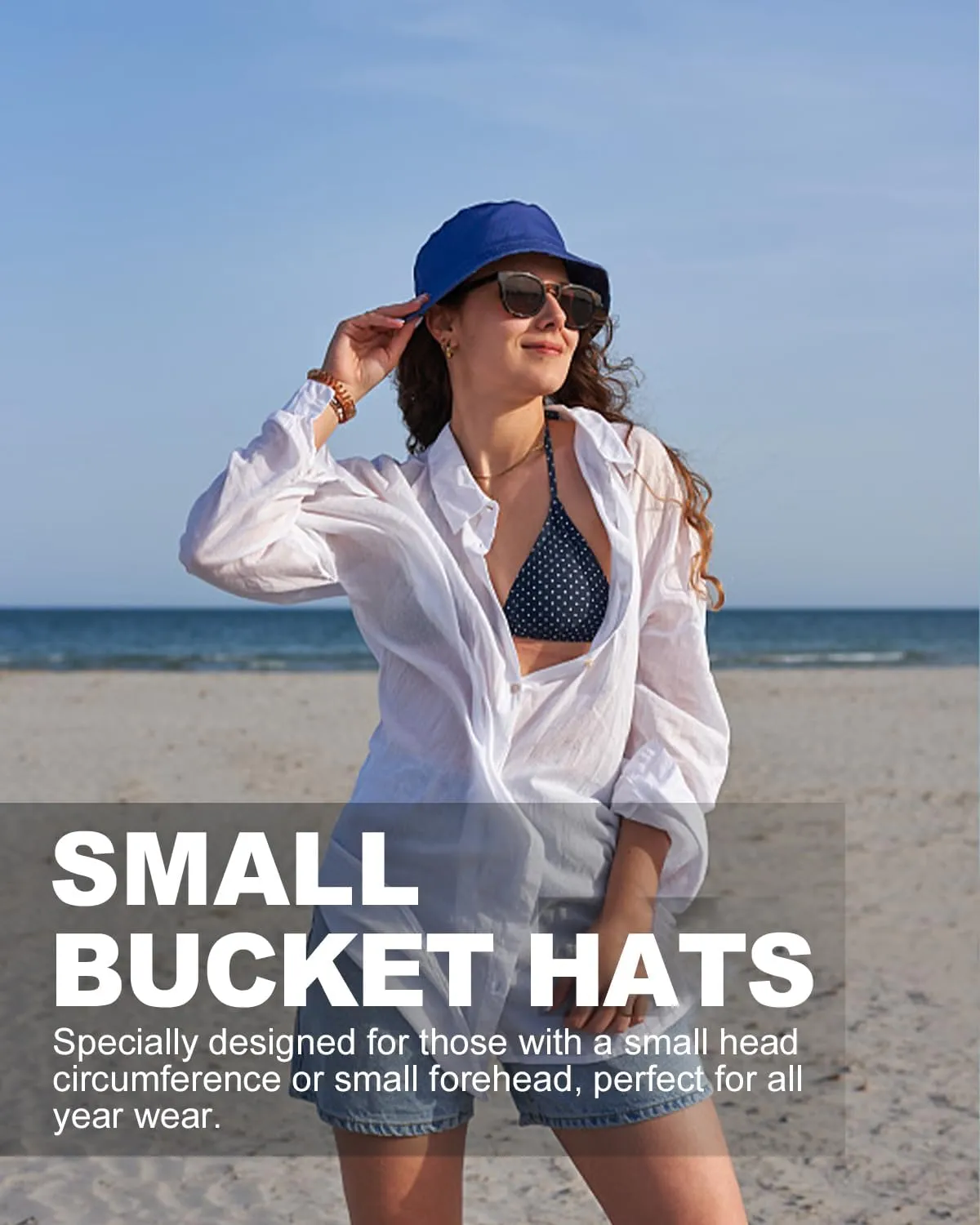Zylioo Oversize XXL 100% Cotton Bucket Hat,Reversible Trendy Fisherman Hats,Double Side Wear Fishing Summer Sun Hat
