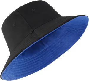 Zylioo Oversize XXL 100% Cotton Bucket Hat,Reversible Trendy Fisherman Hats,Double Side Wear Fishing Summer Sun Hat