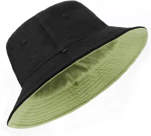 Zylioo Oversize XXL 100% Cotton Bucket Hat,Reversible Trendy Fisherman Hats,Double Side Wear Fishing Summer Sun Hat